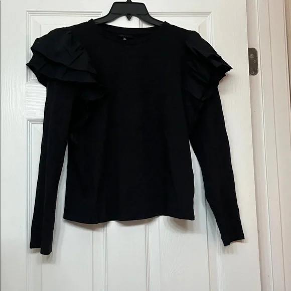 Who What Wear Flutter Sleeve Blouse - Picture 4 of 6